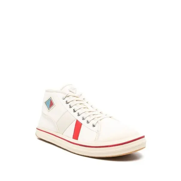 Bottega Veneta Men Eliot Mid-Top Canvas Sneakers